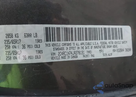 2018 Chrysler Pacifica Hybrid Limited from USA, damaged, VIN 2C4RC1N74JR278191